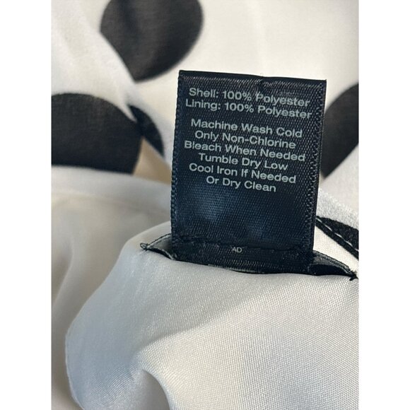 Ann Taylor Factory Womens Petite Polka Dot Sleeveless Shift Dress White & Black - Picture 6 of 8